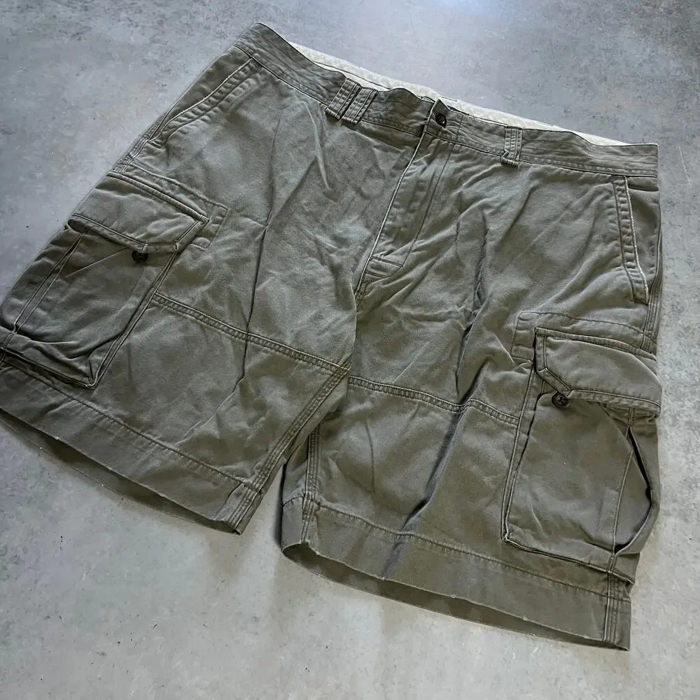 Men’s Polo Ralph Lauren Cargo Green Khaki Shorts Size 44 Big & Tall